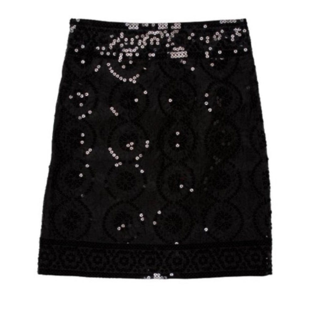 Tory Burch Knee Length Seqin Skirt Sequin | XS